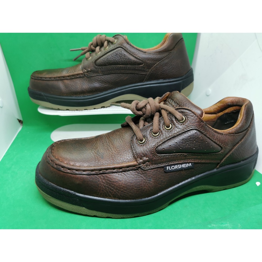 Florsheim Work Compadre Comp. Toe Brown Leather O… - image 2